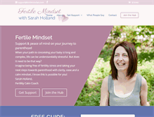 Tablet Screenshot of fertilemindset.com